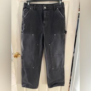 Elwood canvas double knee layer pants faded black men’s 30x28